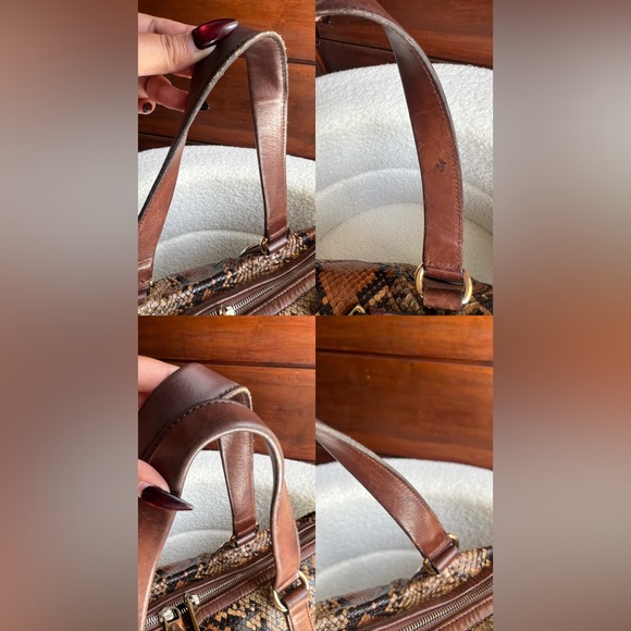 Rare Gucci Python Brown Large Tote - Picture 7 of 14